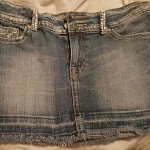 miss me mini jean skirt